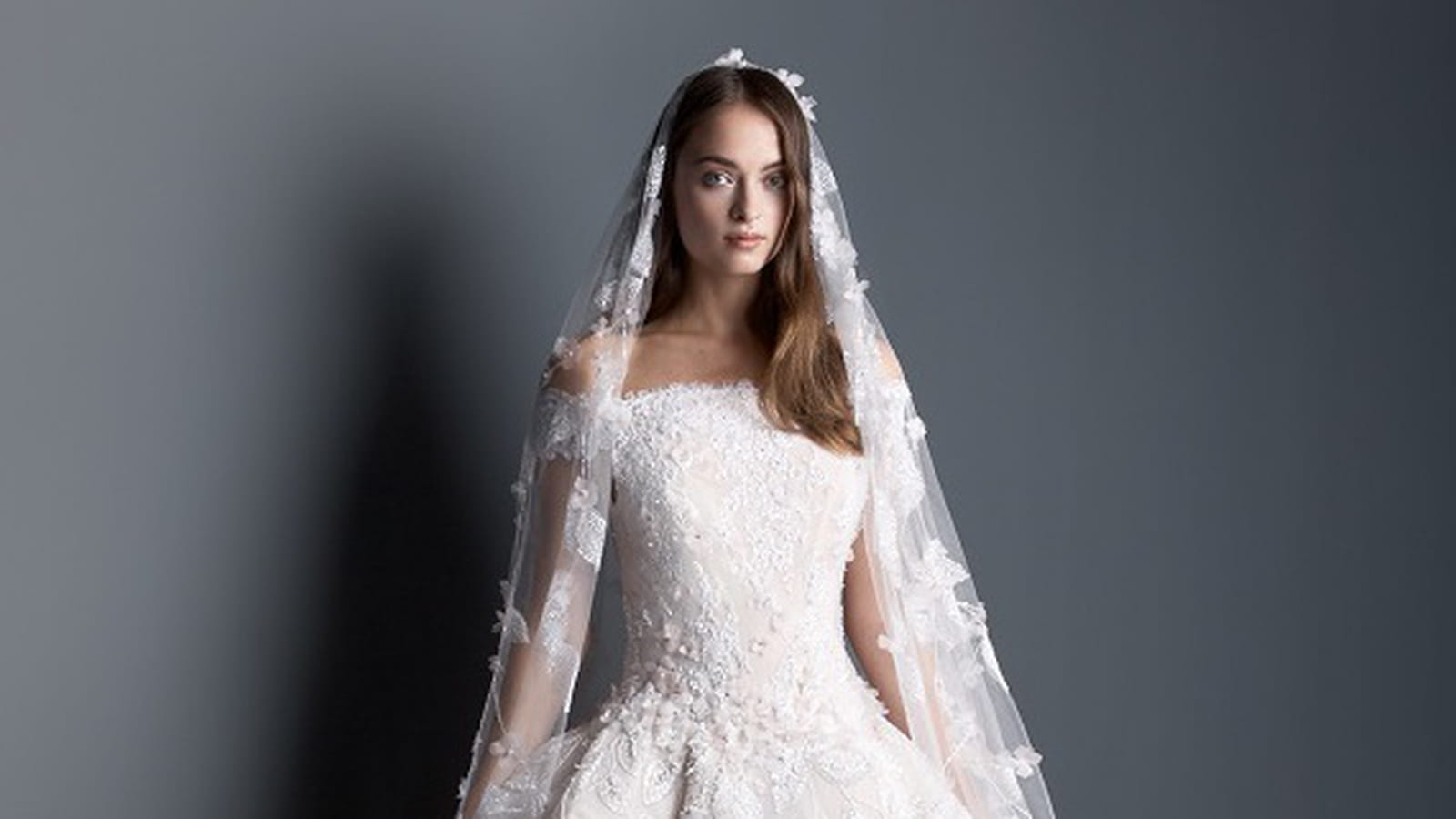 Robe de mariée rose poudré