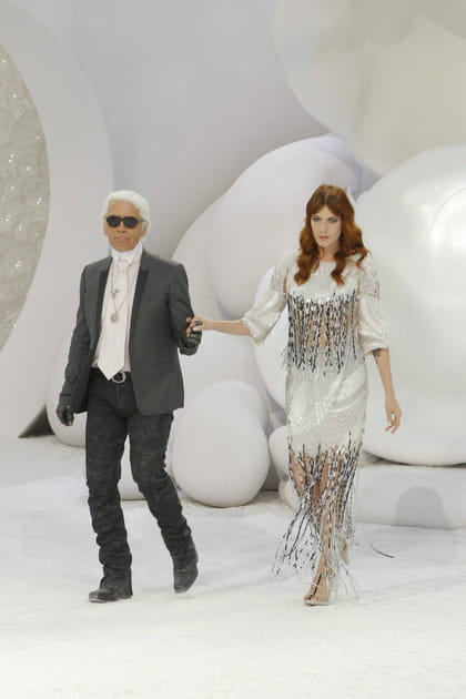 Florence Welch et Karl Lagerfeld