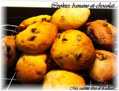 Cookies bananes et chocolat