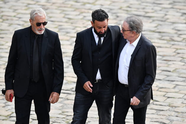 Michel Drucker avec Cyril Hanouna et Jean-Claude Darmon