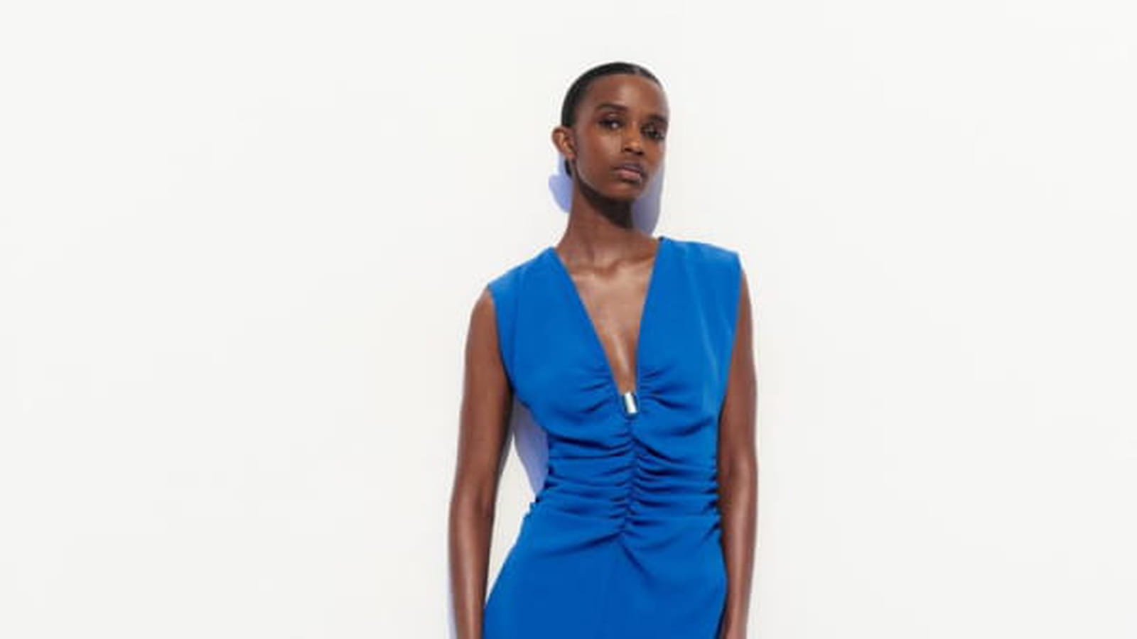 Robe en crêpe Zara