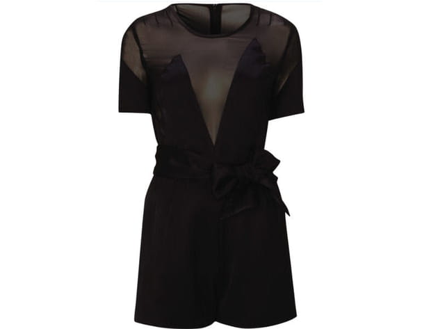 Combishort décolleté