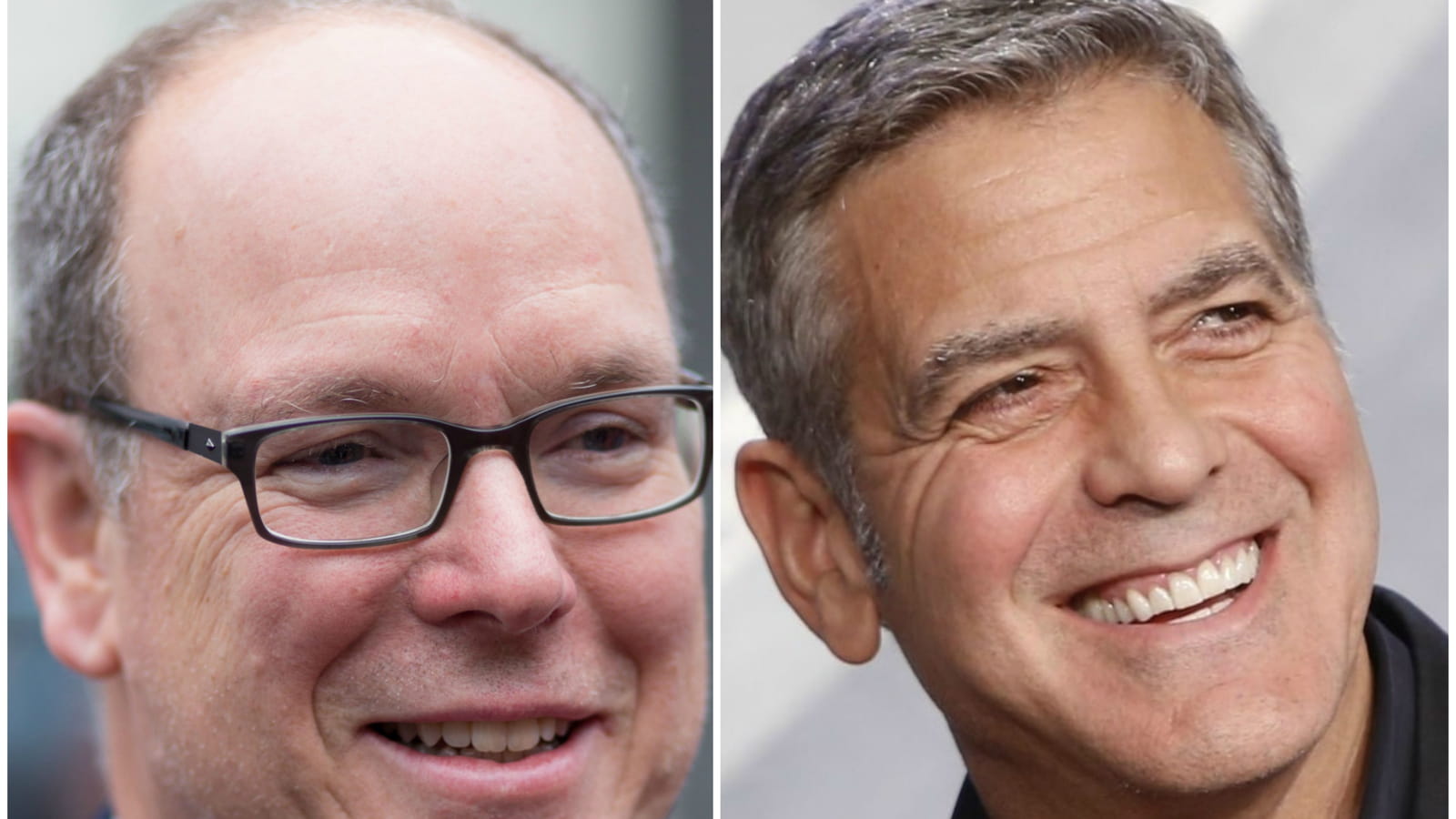Prince Albert et George Clooney