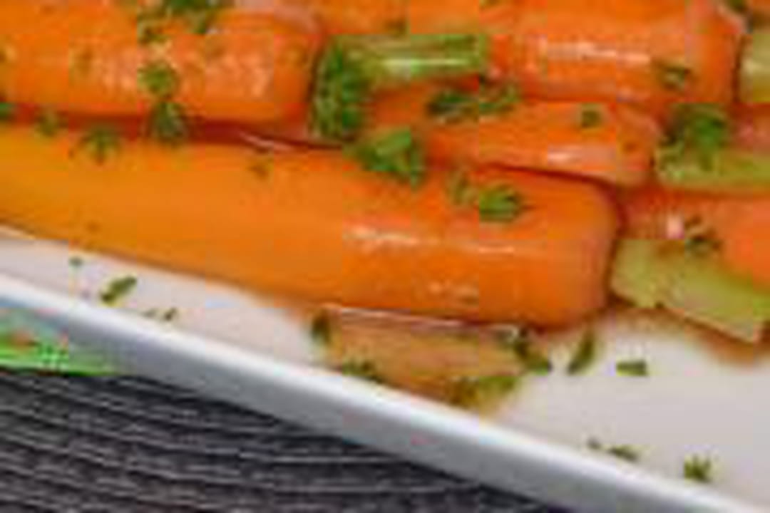 Carottes fondantes, sauce au vinaigre balsamique