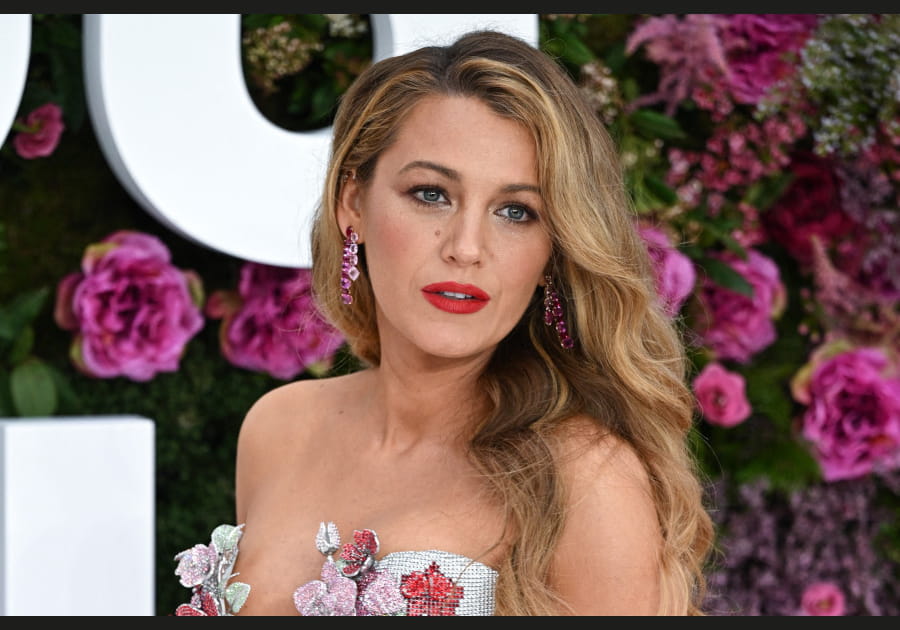 Les l&egrave;vres rouges de Blake Lively