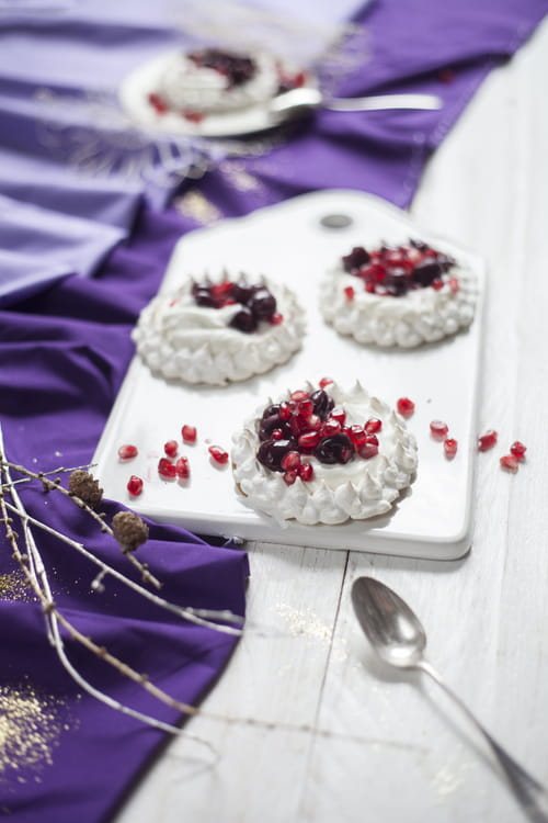 Mini-Pavlova aux fruits Huile O’citron
