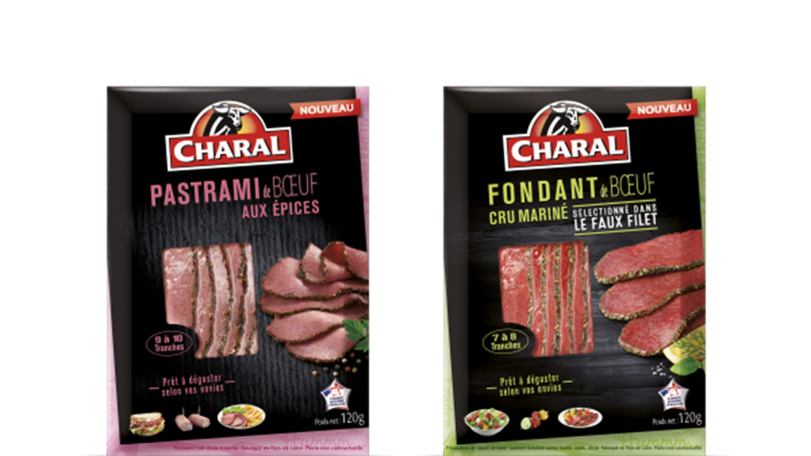 Les tranchés froids de boeuf de Charal