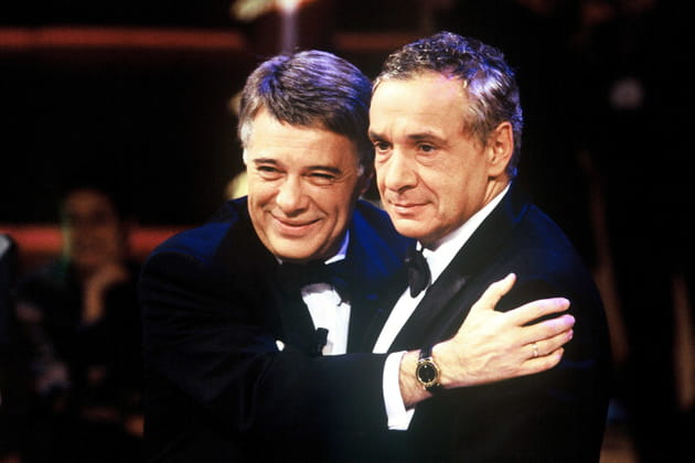 Guy Bedos et  Michel Sardou en 1994