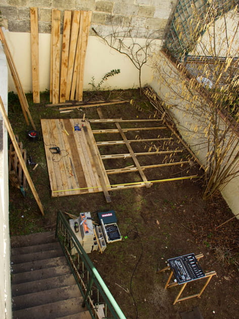 Construction d'une terrasse