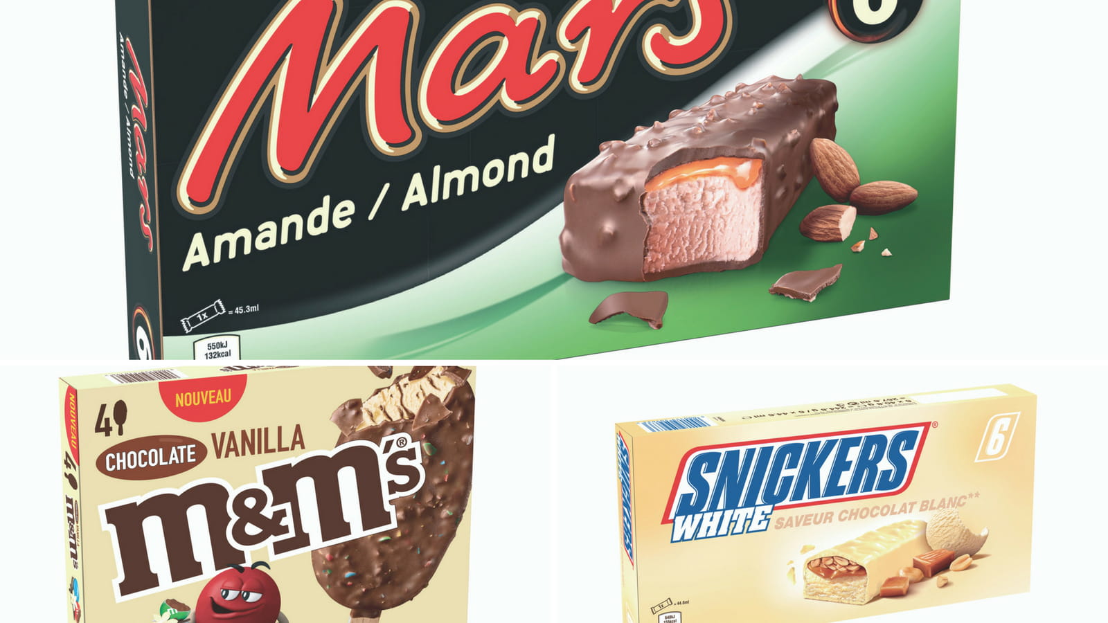 Les nouvelles glaces de l'été