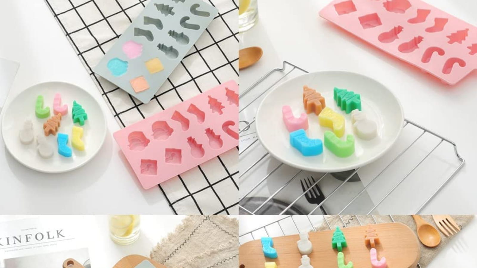 Deux moules en silicone pour Noël