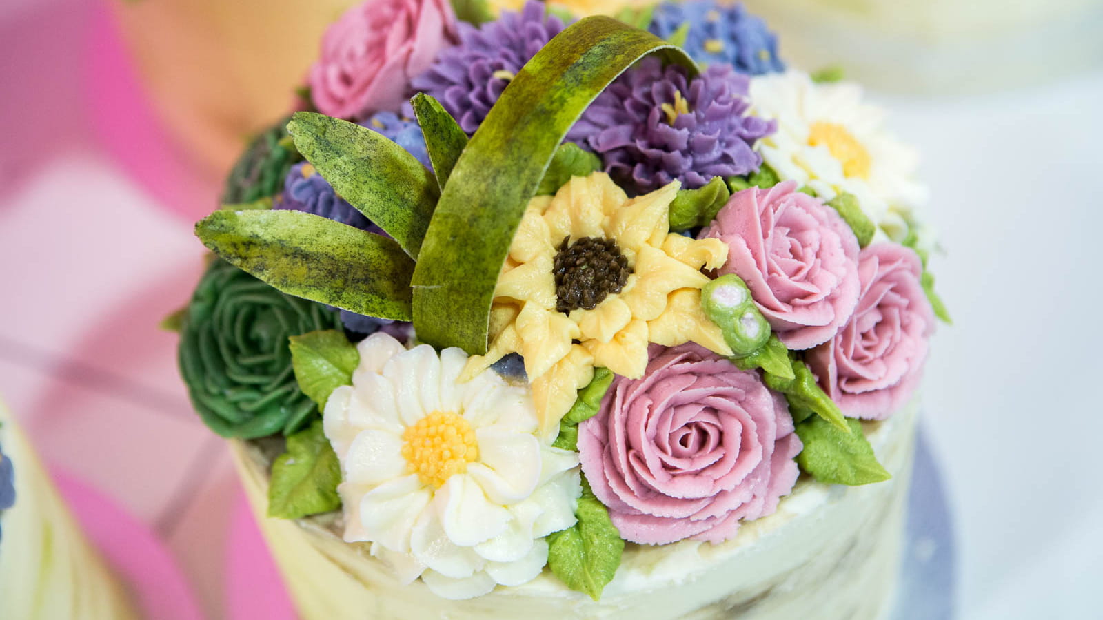 Fleurs en crème de beurre