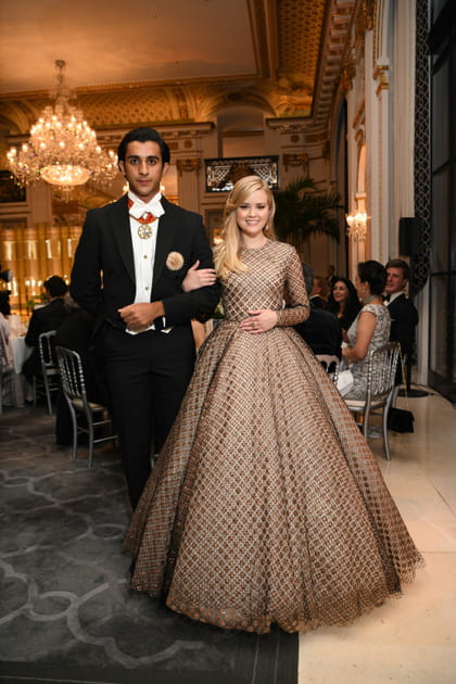 Ava Philippe et son cavalier Maharaja Sawai Padmanabh Singh de Jaipur