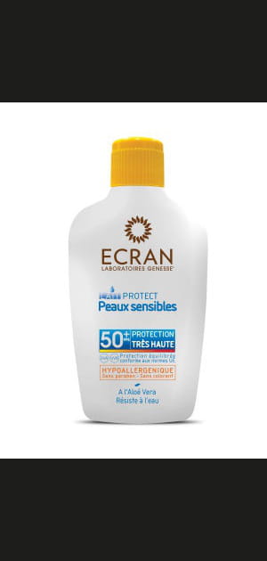 Protection solaire&nbsp;: Lait Protect Peaux Sensibles d'Ecran