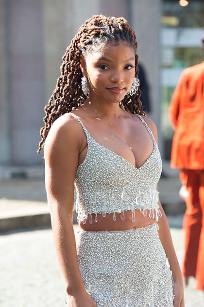 Halle Bailey au d&eacute;fil&eacute; Miu Miu
