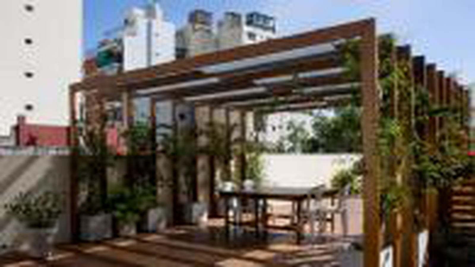 Toit-terrasse en teck