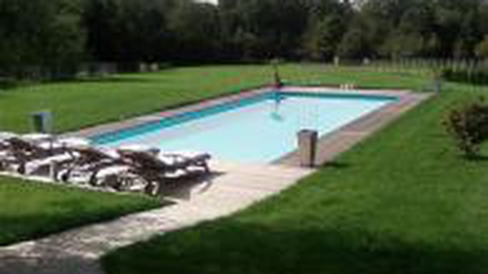 Une piscine chauffée