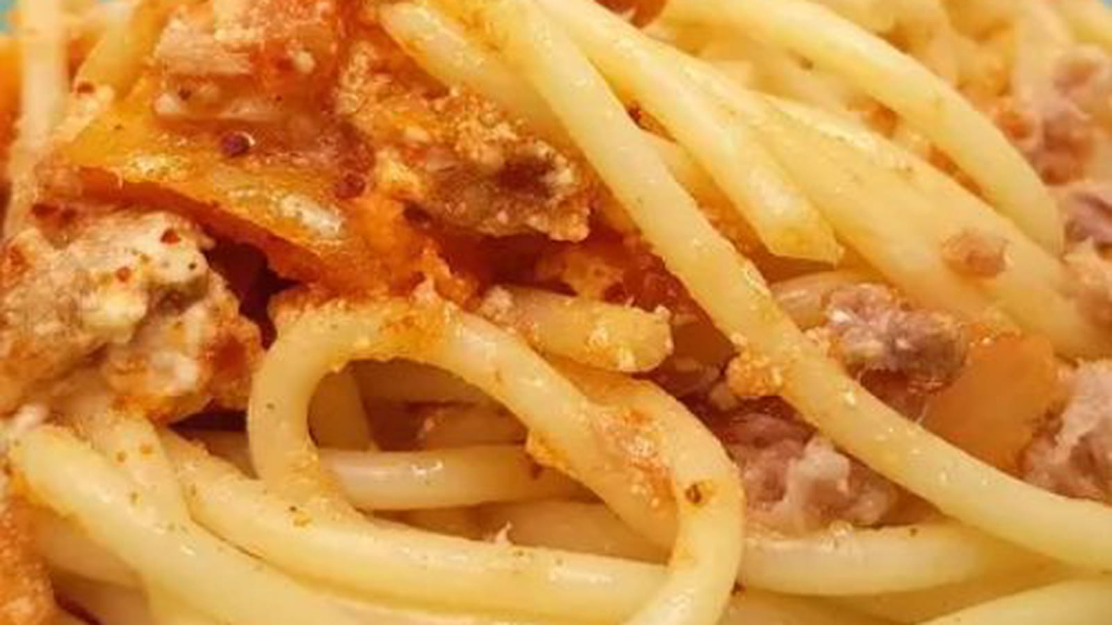 Spaghettis tomates, thon et brandade