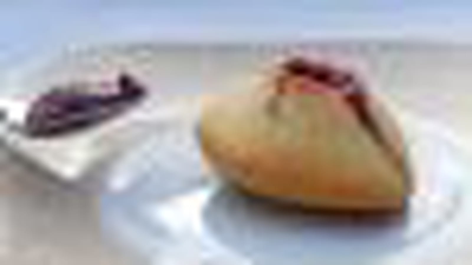 Madeleines à la confiture de framboises
