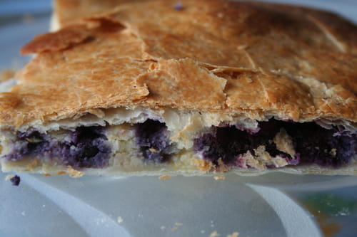 Galette frangipane-myrtilles