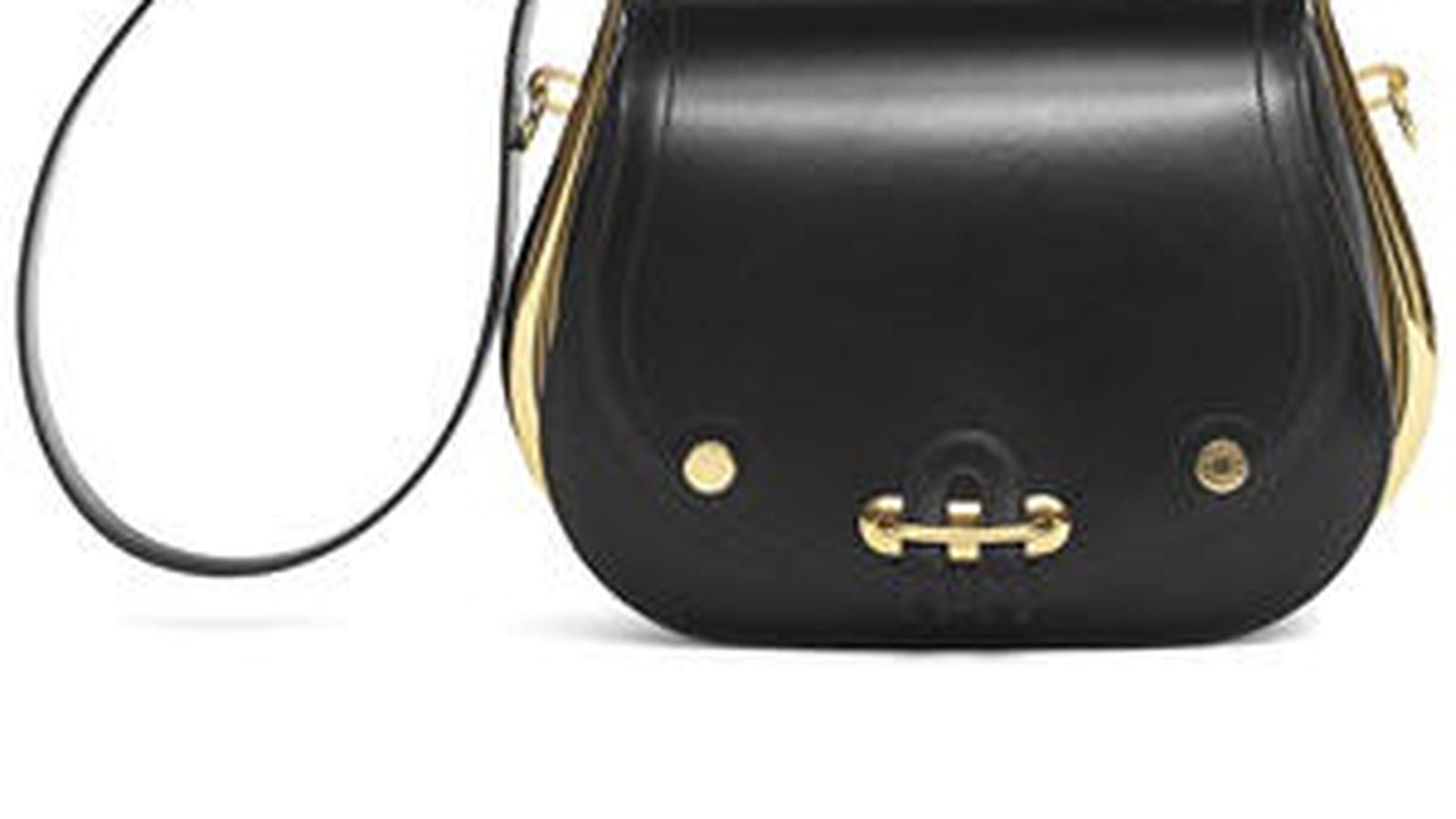 Sac "Passe-guide" en veau box noir d'Hermès 
