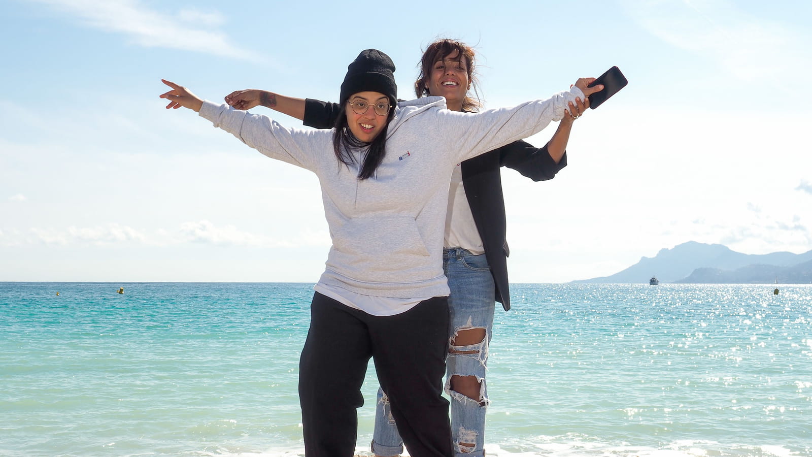 Melha Bedia et Amel Bent à Cannes 