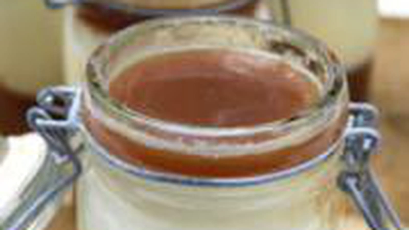 Panna cotta chèvre chocolat blanc marron