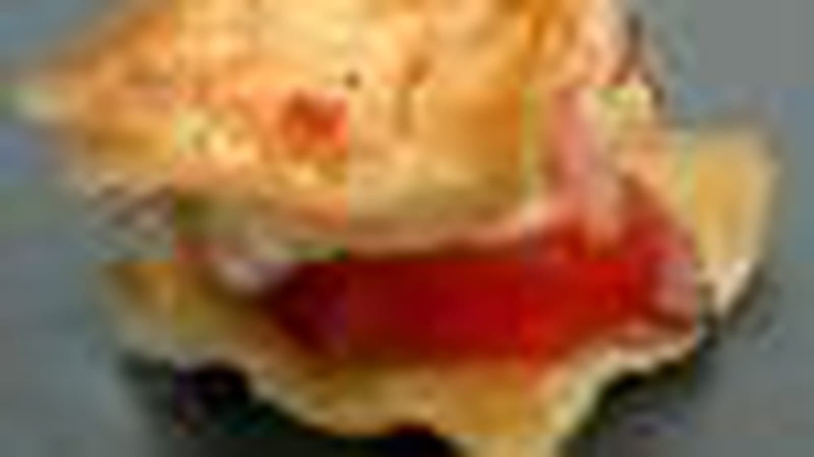 Mille-feuille de tomates, chantilly de mozzarella