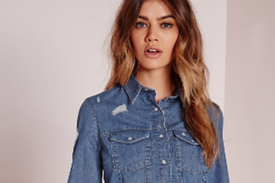 Chemise Rétro Trussardi – Jean Crème – Taille L – Bon État