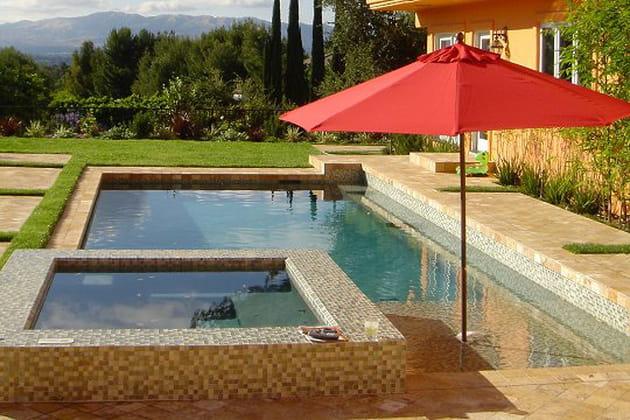 Une piscine tr&egrave;s lumineuse