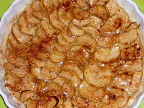 Tarte aux pommes et à la cannelle maison