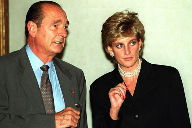 Jacques Chirac et Diana en 1995