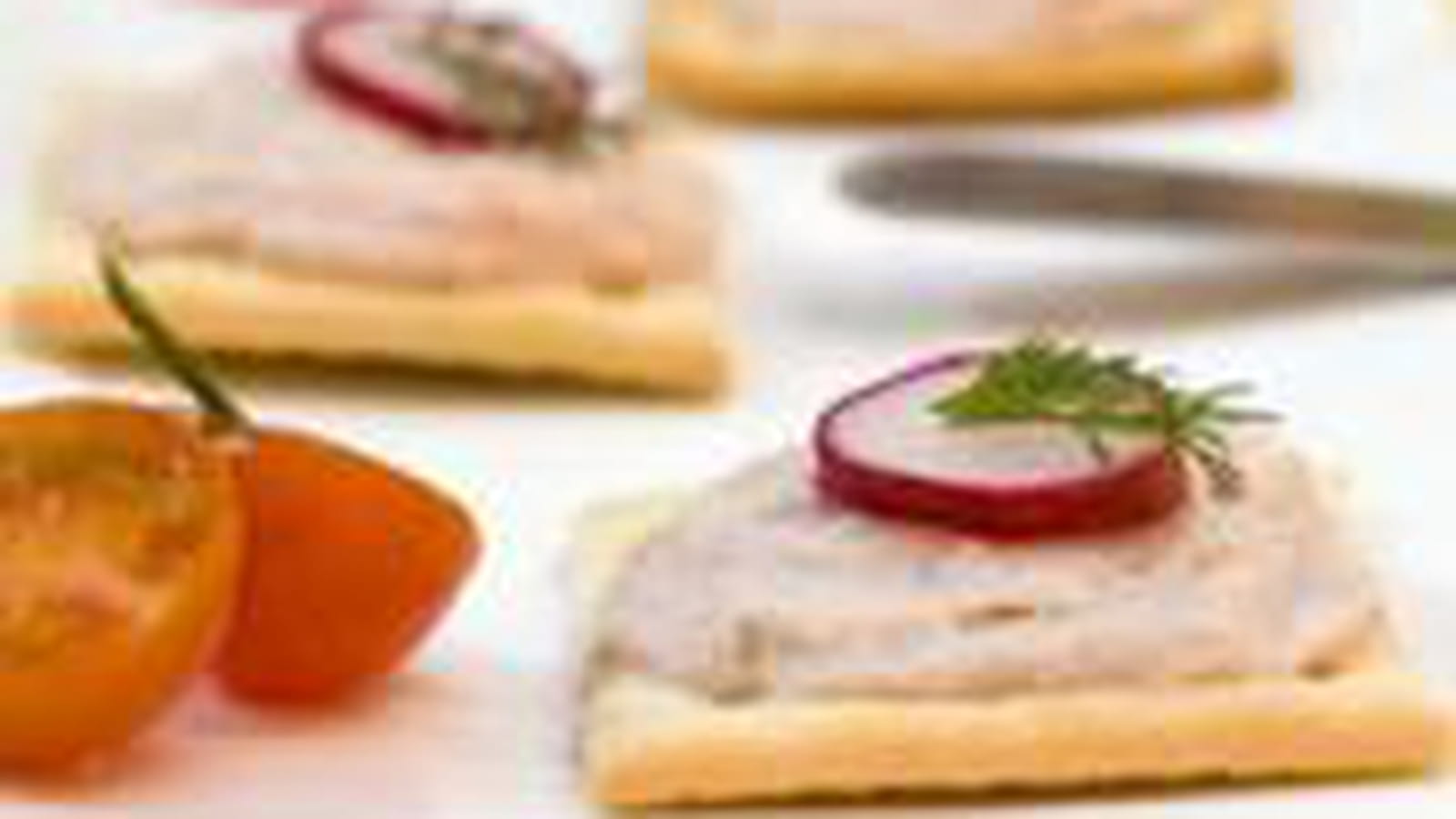 Crackers de Coraya Saumon & St Môret et radis