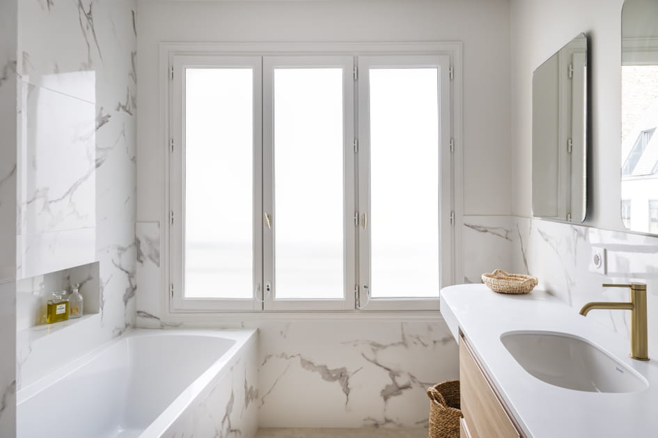 Apr&egrave;s&nbsp;: une salle de bains compl&egrave;tement repens&eacute;e