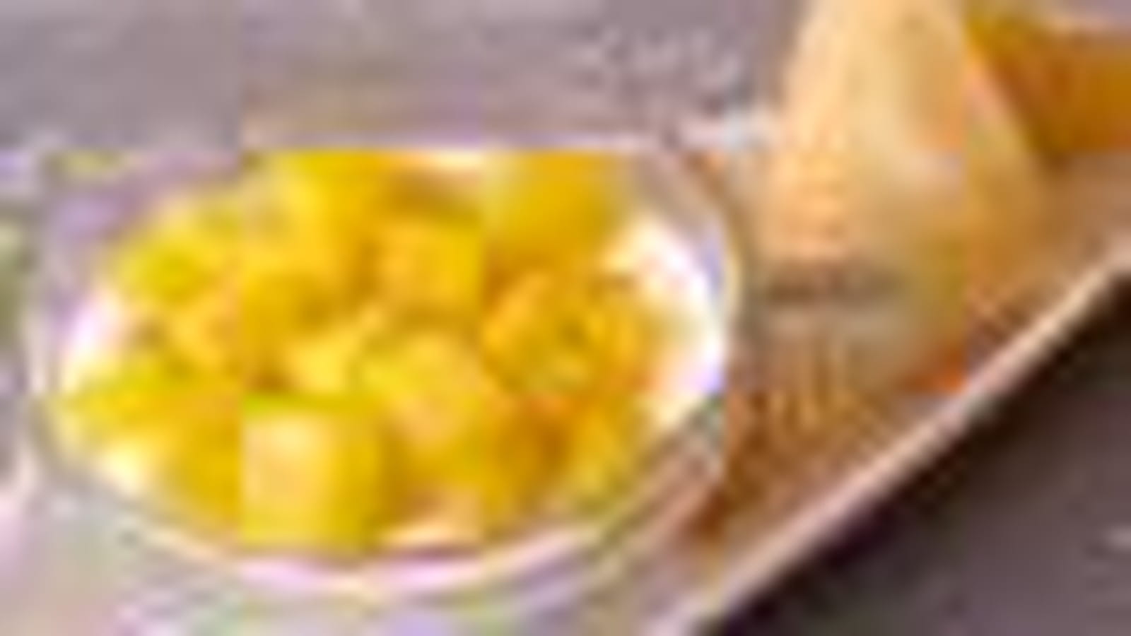 Verrines ricotta-mangue et ses croustillants