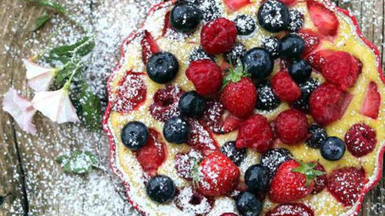 Ricotta gratinée aux fruits rouges