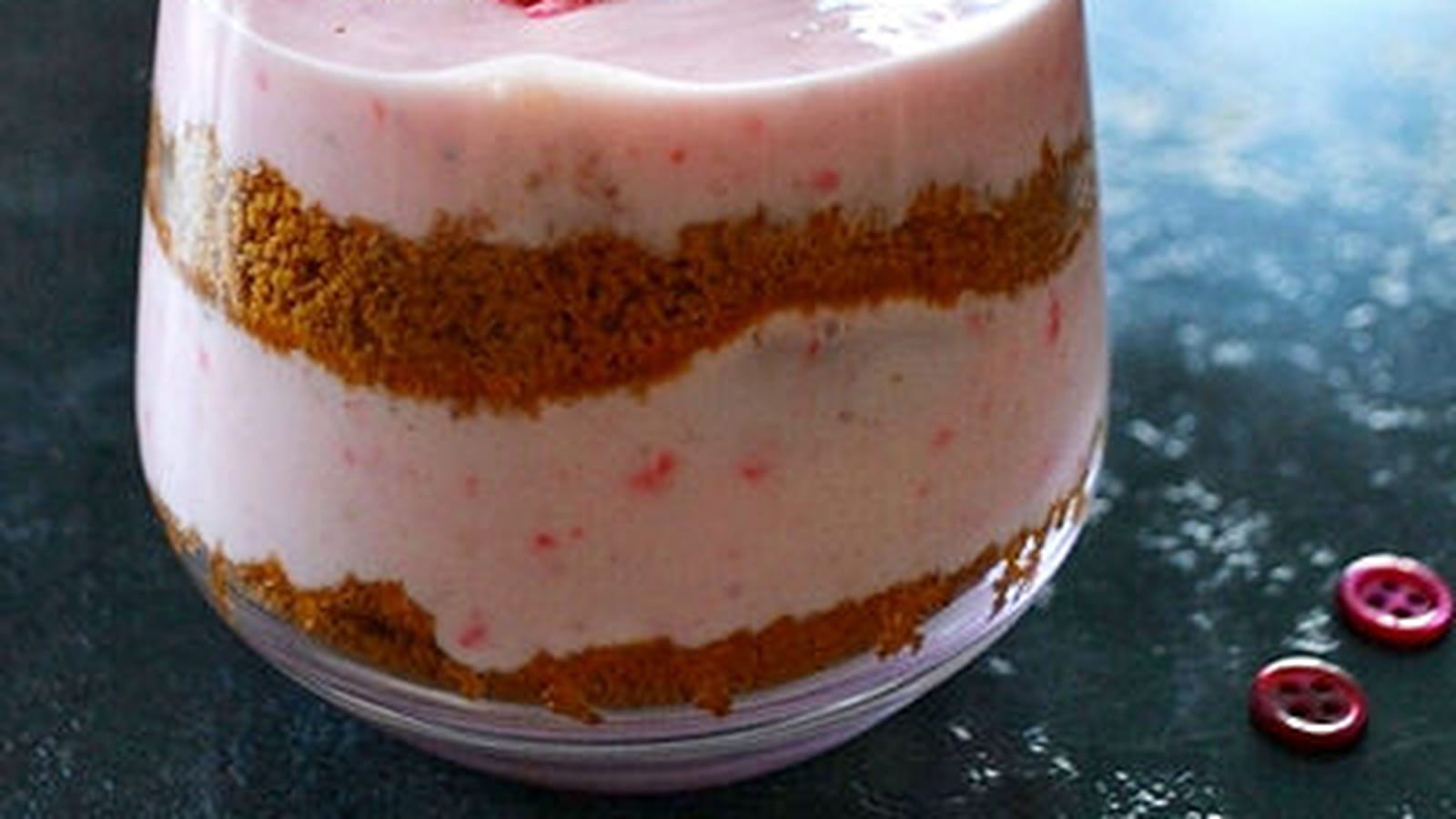 Verrine pralines roses et Spéculoos