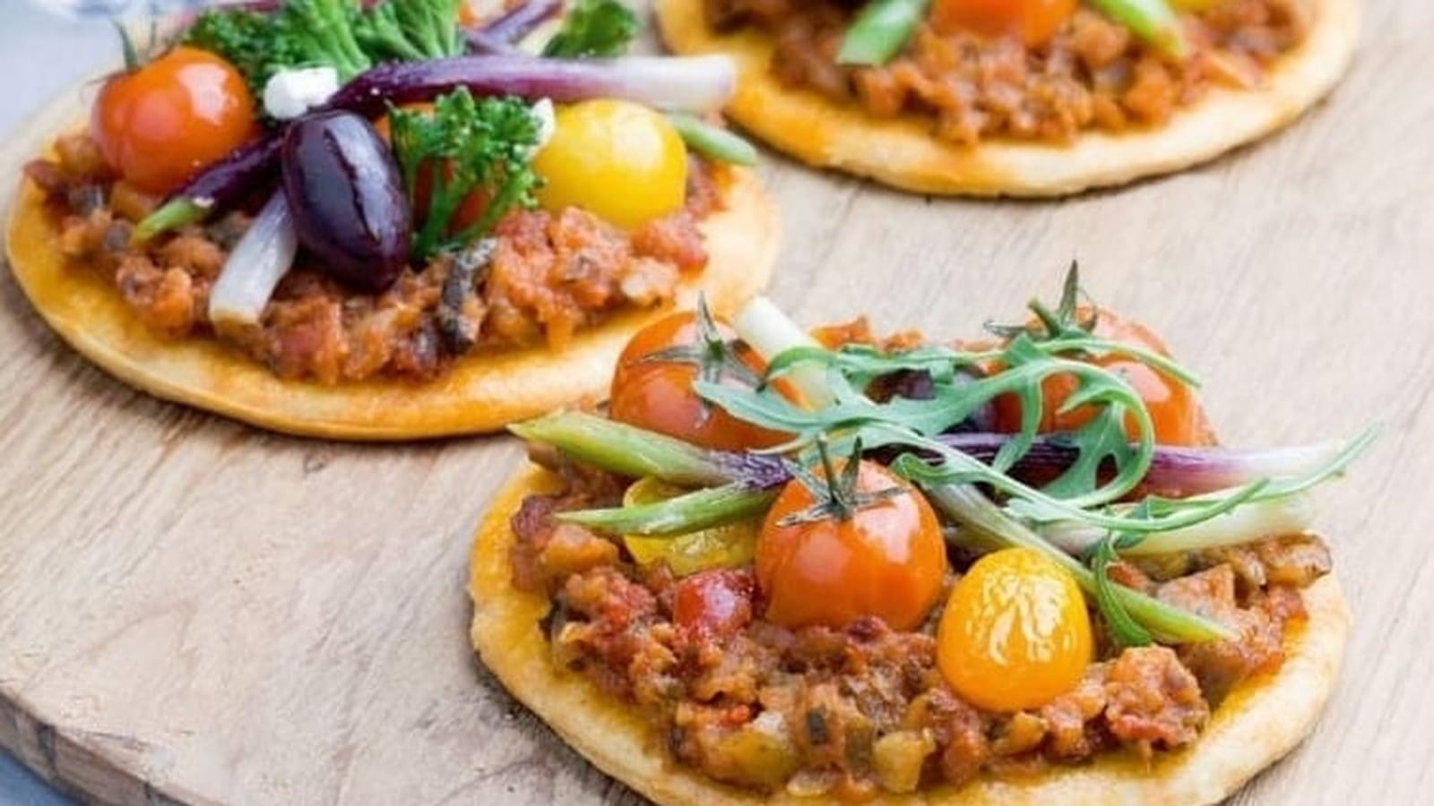 Mini pizza aux légumes