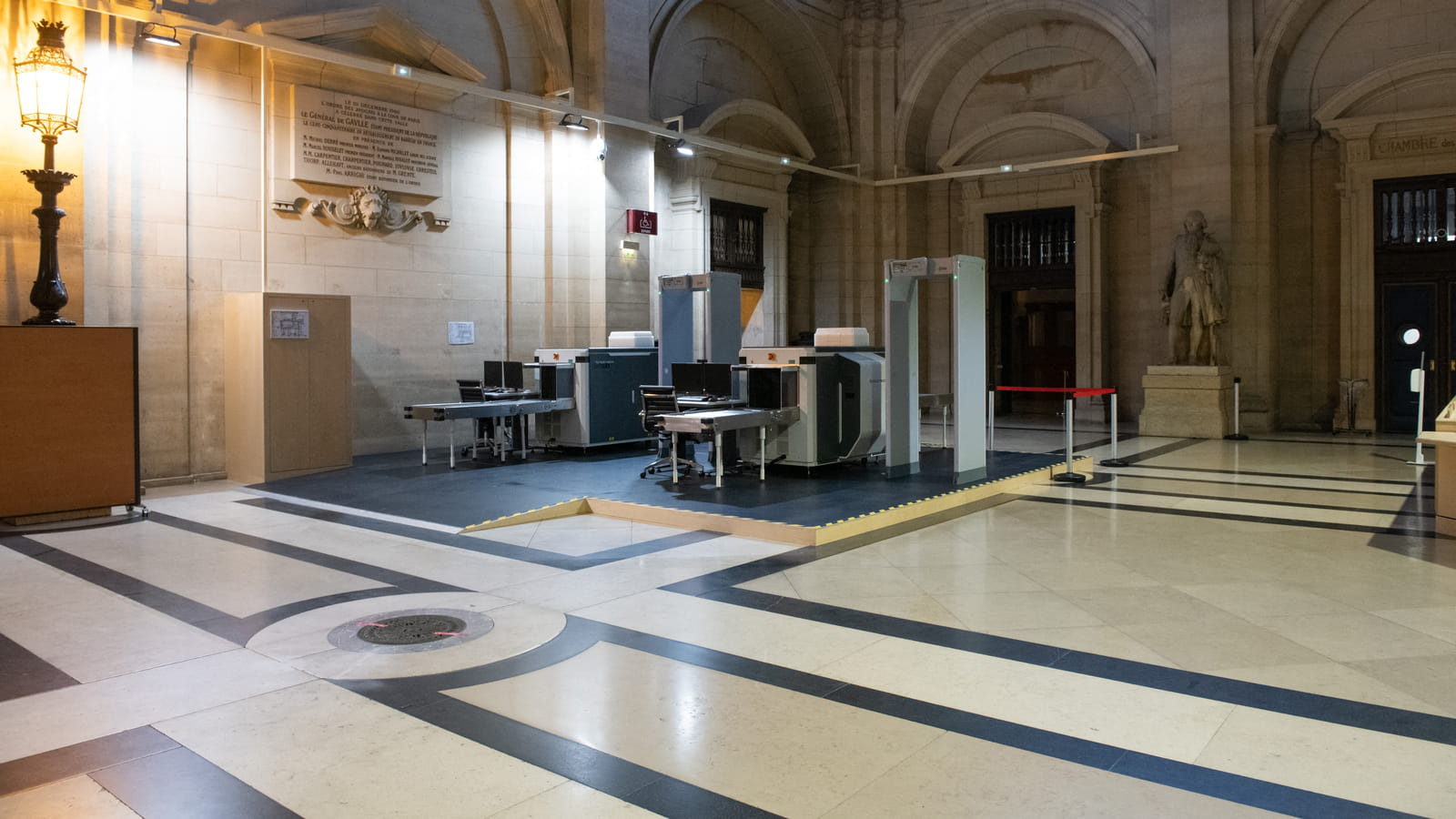 Intérieur de la cour d'appel de Paris