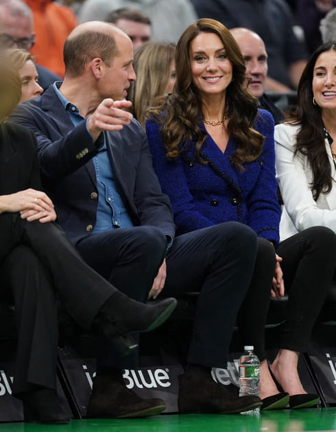 Prince William et Kate Middleton photographiés au match des Celtics de Boston