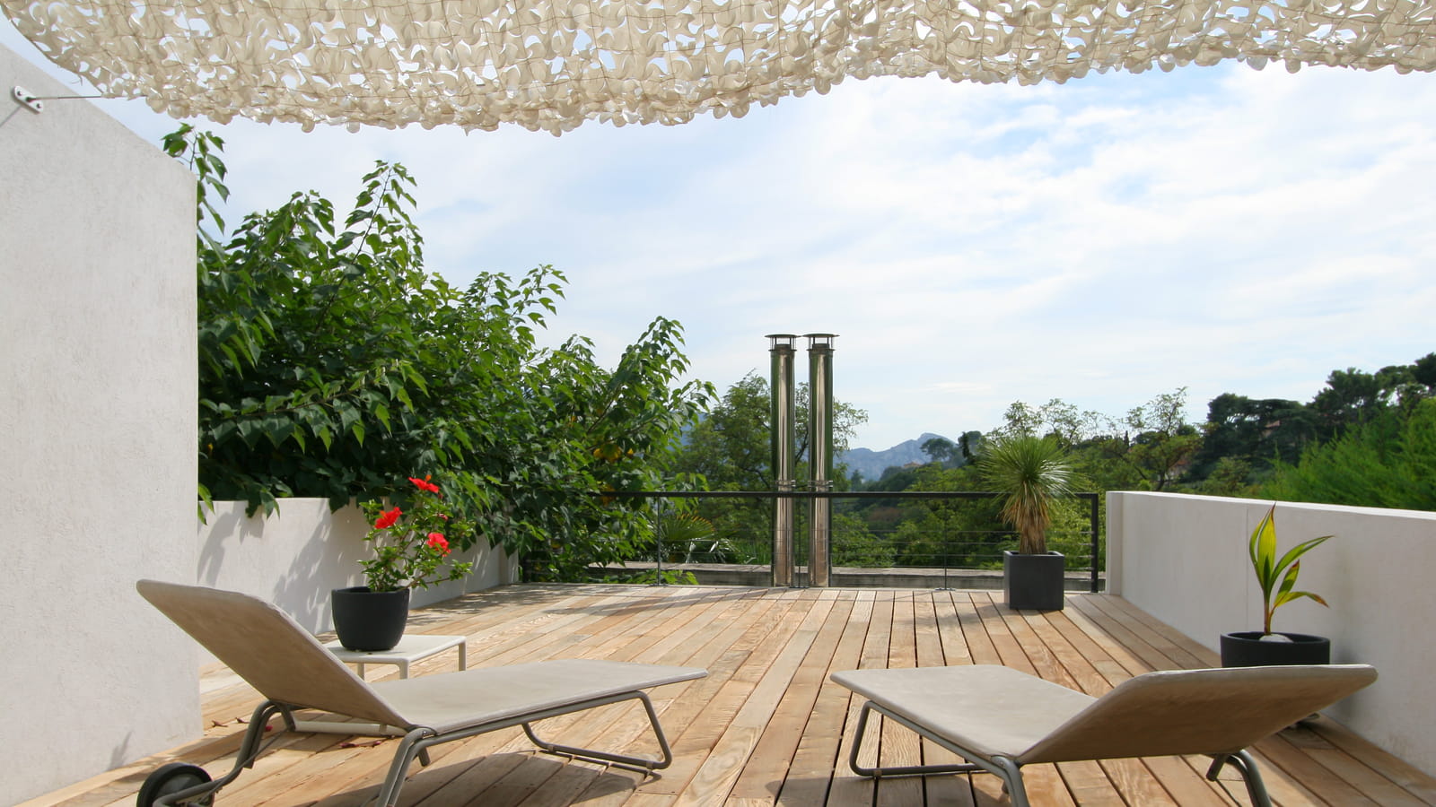 Terrasse sur toit
