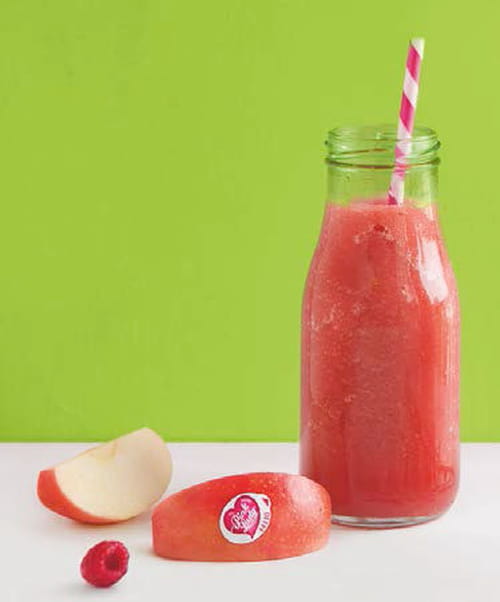 Smoothie pommes-framboises