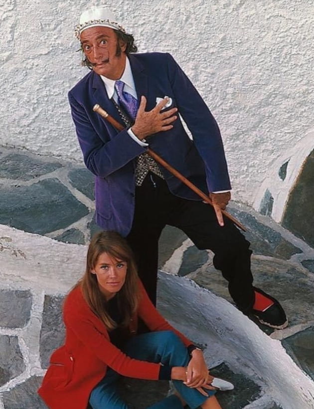 Françoise Hardy avec Salvador Dali en 1970