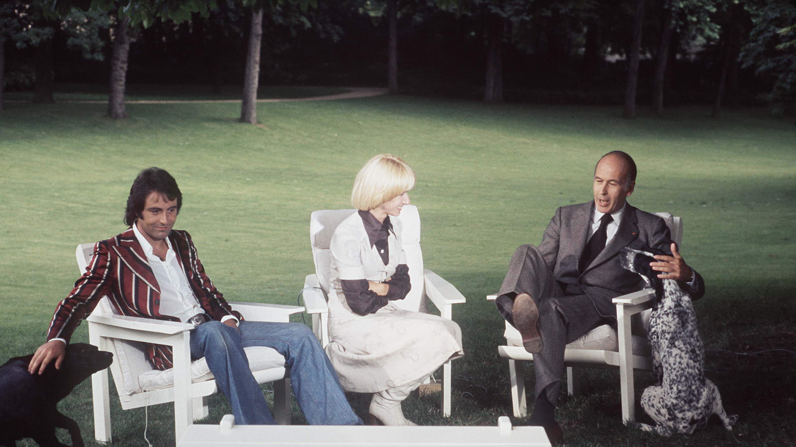 Avec Danièle Gilbert et Valéry Giscard d'Estain