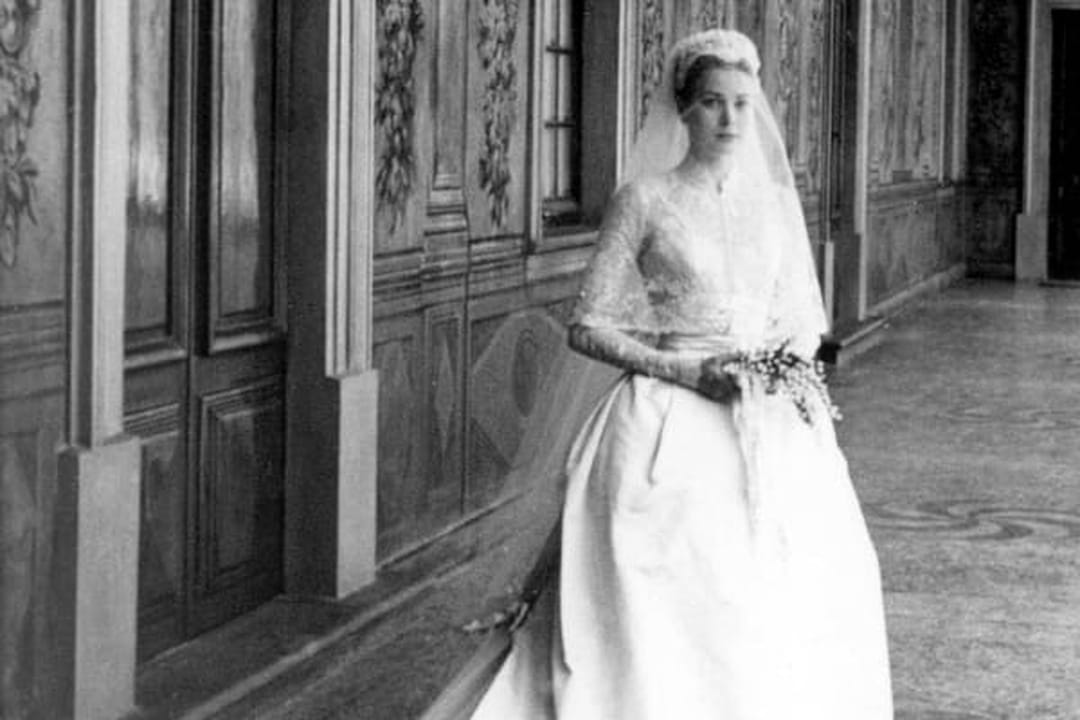 Grace Kelly en robe de mariée par Helen Rose