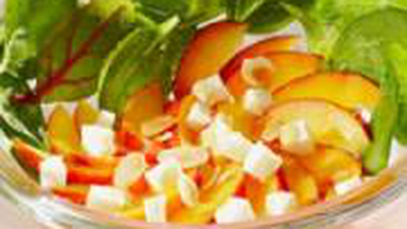 Salade de nectarines au fromage de brebis