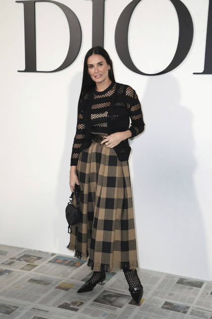 Demi Moore au d&eacute;fil&eacute; Dior