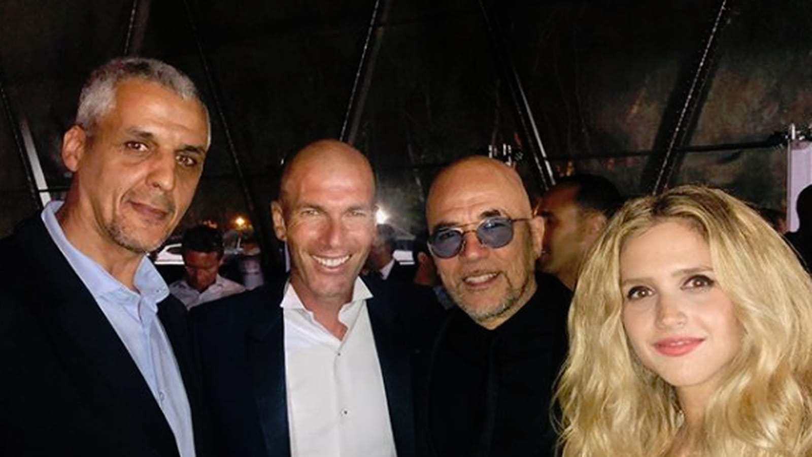 Zinédine Zidane, Pascal Obispo et Julie Obispo