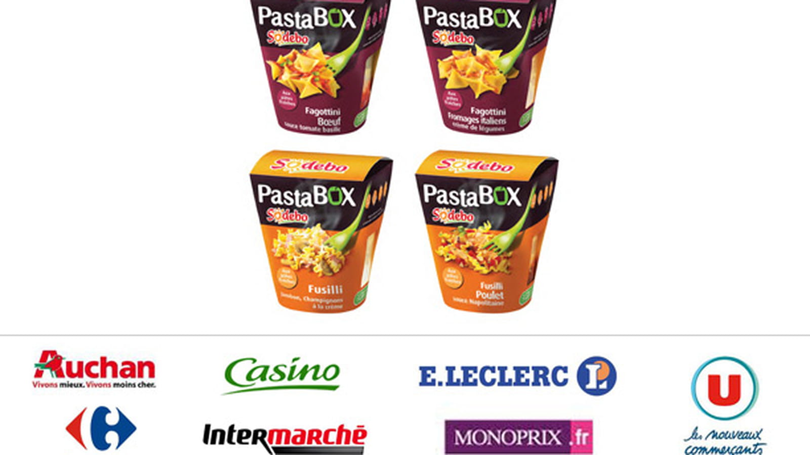 Gamme Pasta Box, Sodebo
