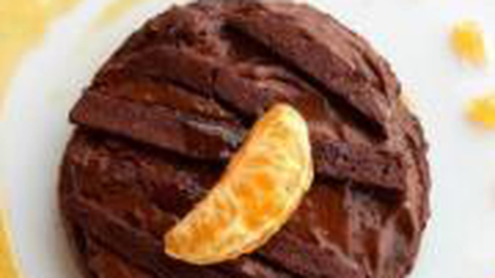 Mousseux au chocolat et son coulis de clémentines